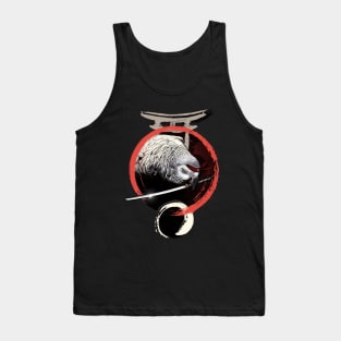 Samurai Ninja African Grey Parrot Tank Top